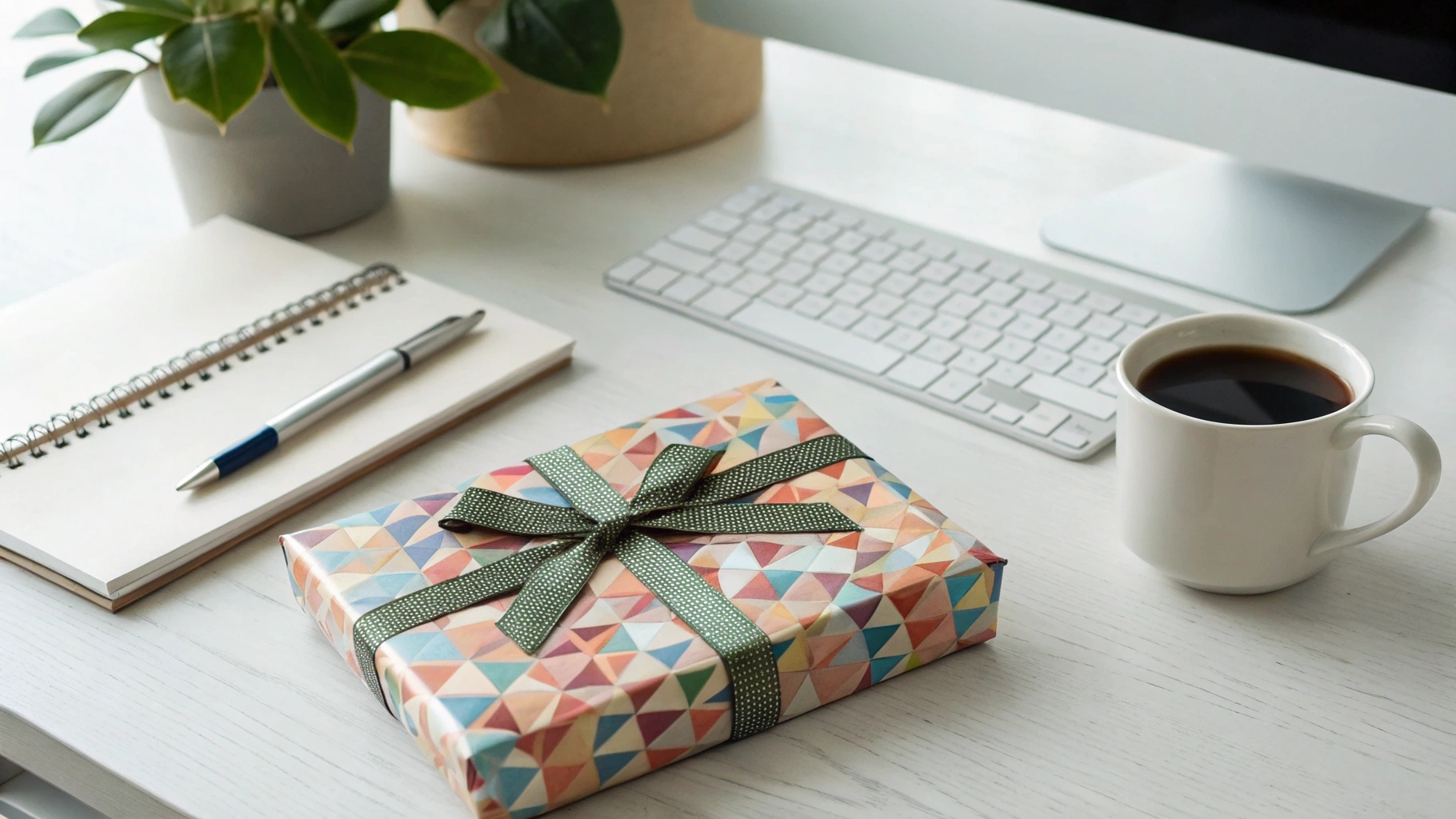 Appreciative Employee Receiving Gift