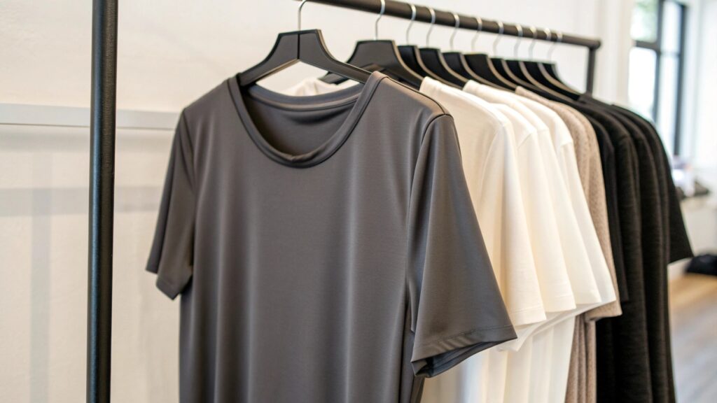 custom women's t-shirt branding in Singapore