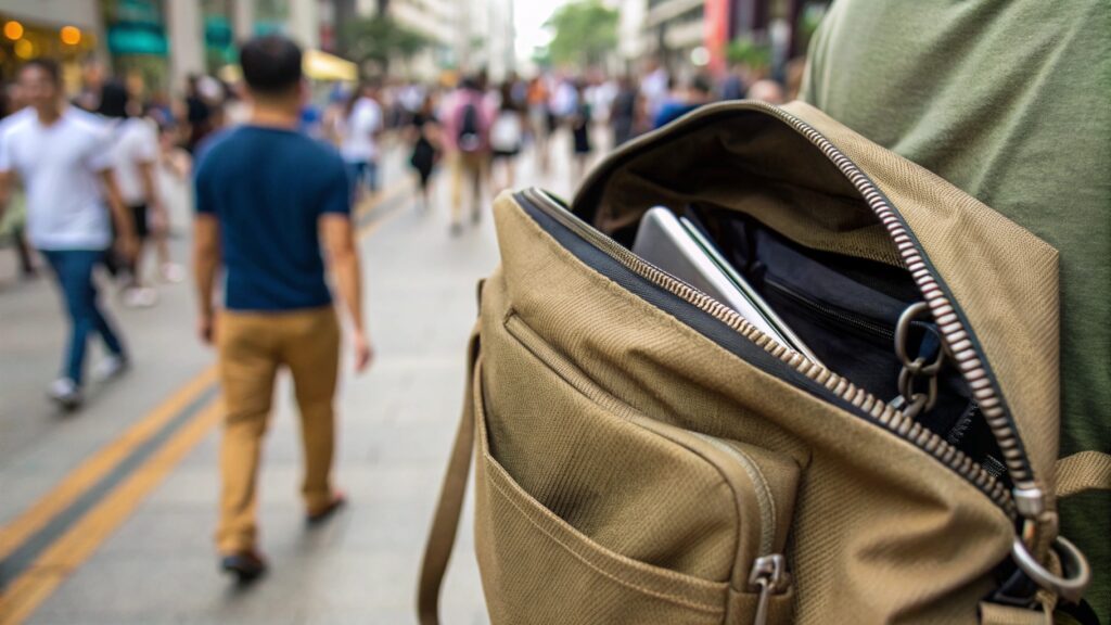 secure canvas bag for travel and commuting