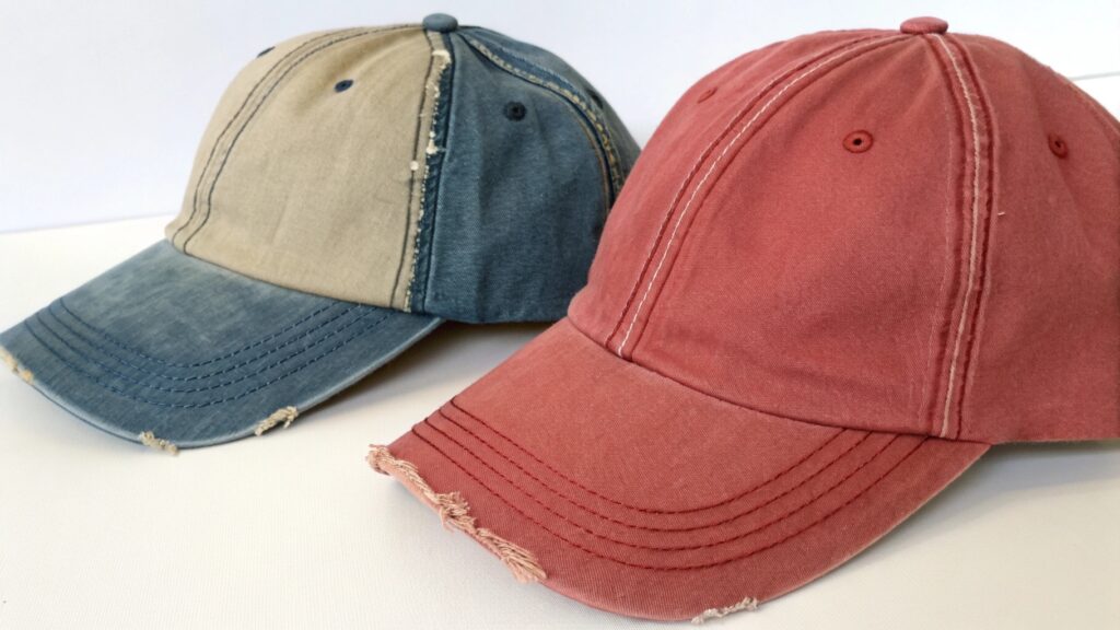 checking baseball cap quality