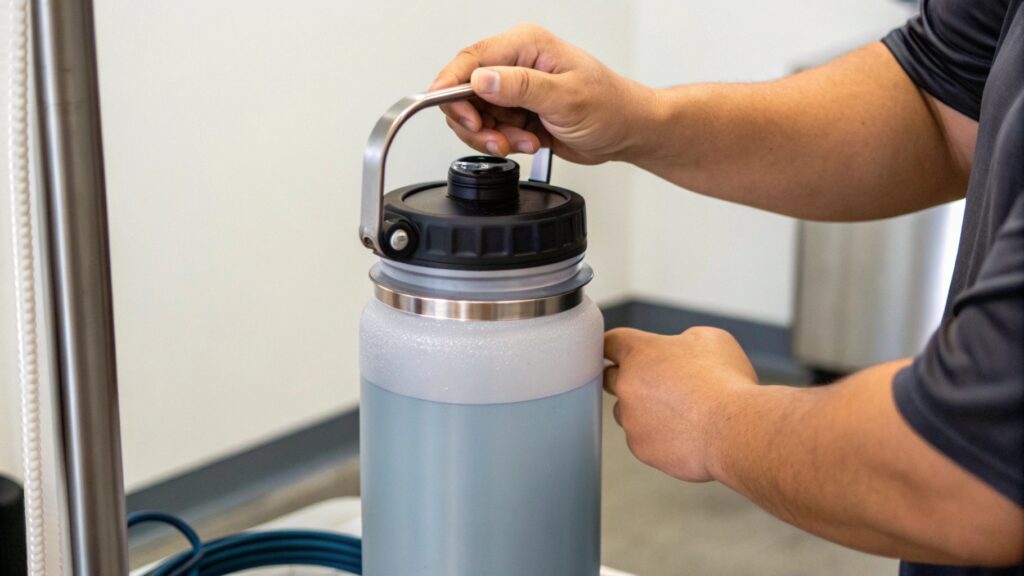 how to check water bottle quality