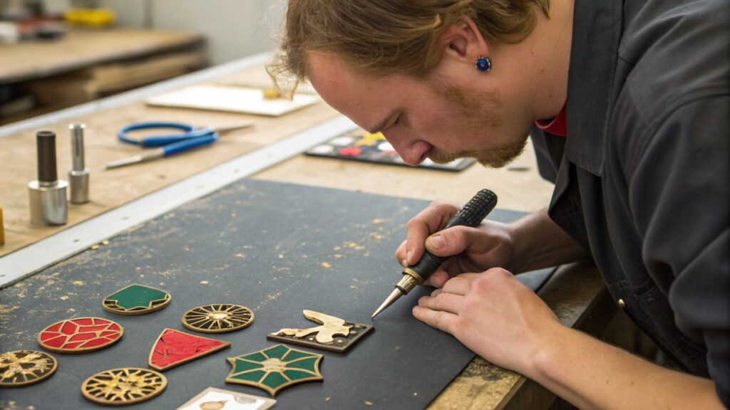 steps to manufacture custom enamel pins