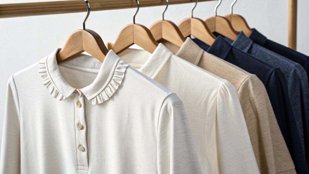 stack of premium quality t-shirts