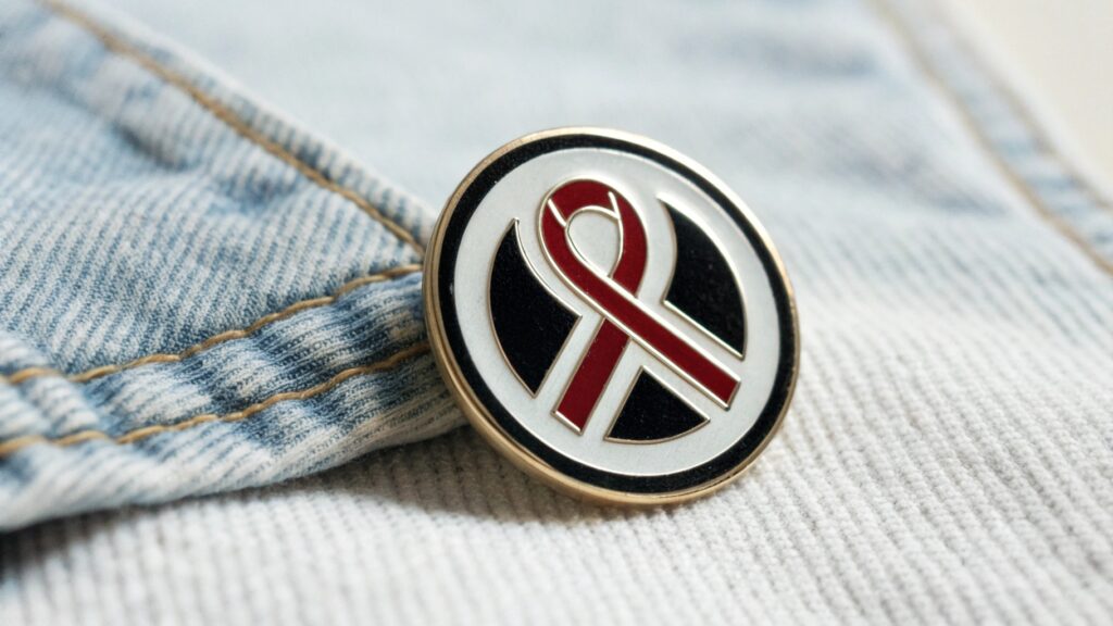 Enamel pins as wearable branding tools